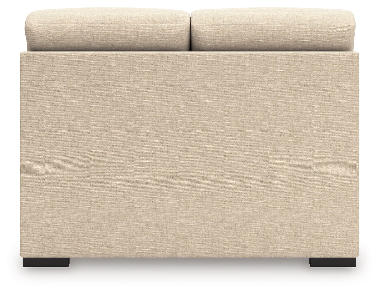 LadyMae Twill Armless Loveseat from Ashley - Luna Furniture