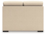 LadyMae Twill Armless Loveseat from Ashley - Luna Furniture