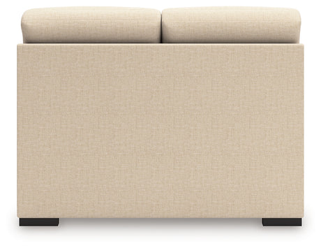 LadyMae Twill Armless Loveseat from Ashley - Luna Furniture