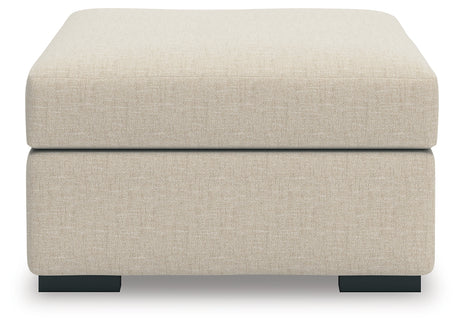 LadyMae Twill Oversized Accent Ottoman from Ashley - Luna Furniture