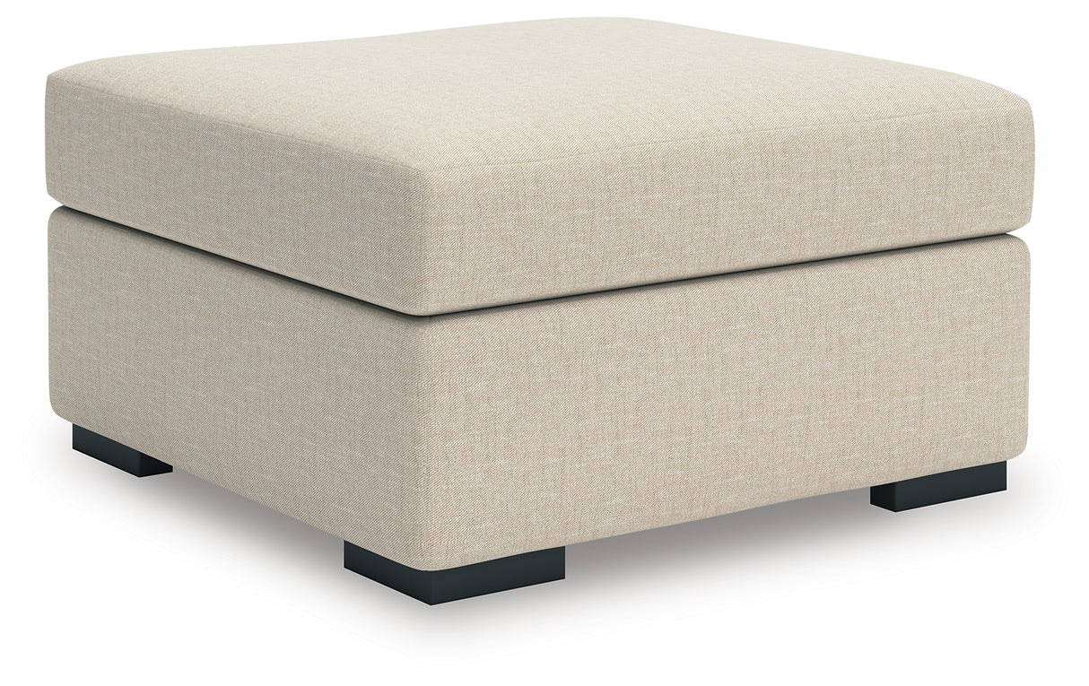 LadyMae Twill Oversized Accent Ottoman from Ashley - Luna Furniture