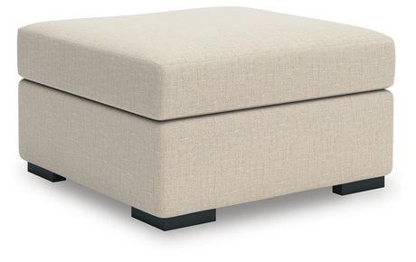 LadyMae Twill Oversized Accent Ottoman from Ashley - Luna Furniture
