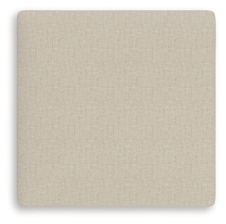 LadyMae Twill Oversized Accent Ottoman from Ashley - Luna Furniture