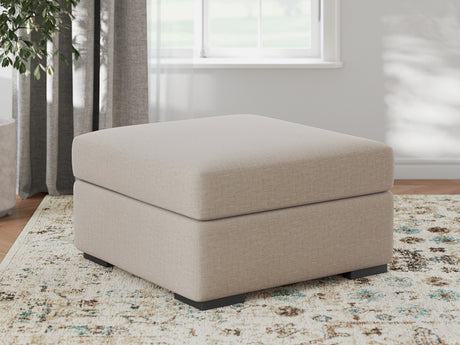 LadyMae Twill Oversized Accent Ottoman from Ashley - Luna Furniture