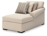 LadyMae Twill Right-Arm Facing Corner Chaise from Ashley - Luna Furniture