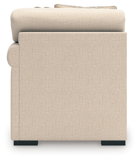 LadyMae Twill Right-Arm Facing Corner Chaise from Ashley - Luna Furniture