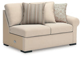 LadyMae Twill Right-Arm Facing Loveseat from Ashley - Luna Furniture