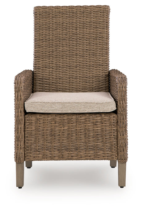 Laguna Heights Beige Arm Chair with Cushion (Set of 2) from Ashley - Luna Furniture