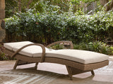 Laguna Heights Beige Chaise Lounge with Cushion from Ashley - Luna Furniture