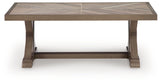 Laguna Heights Beige Outdoor Coffee Table from Ashley Furniture - Luna Furniture