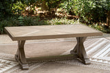 Laguna Heights Beige Outdoor Coffee Table from Ashley Furniture - Luna Furniture