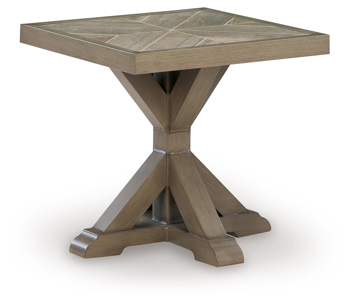 Laguna Heights Beige Outdoor End Table from Ashley - Luna Furniture