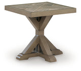 Laguna Heights Beige Outdoor End Table from Ashley - Luna Furniture