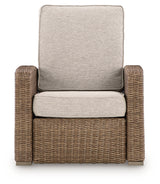 Laguna Heights Beige Outdoor Recliner from Ashley - Luna Furniture