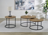 Lainey Mango Round Occasional Side End Table from Coaster - Luna Furniture