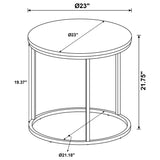 Lainey Mango Round Occasional Side End Table from Coaster - Luna Furniture