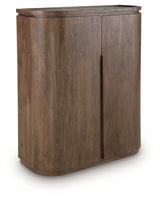 Landermont Medium Brown Bar Cabinet from Ashley - Luna Furniture