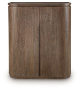 Landermont Medium Brown Bar Cabinet from Ashley - Luna Furniture
