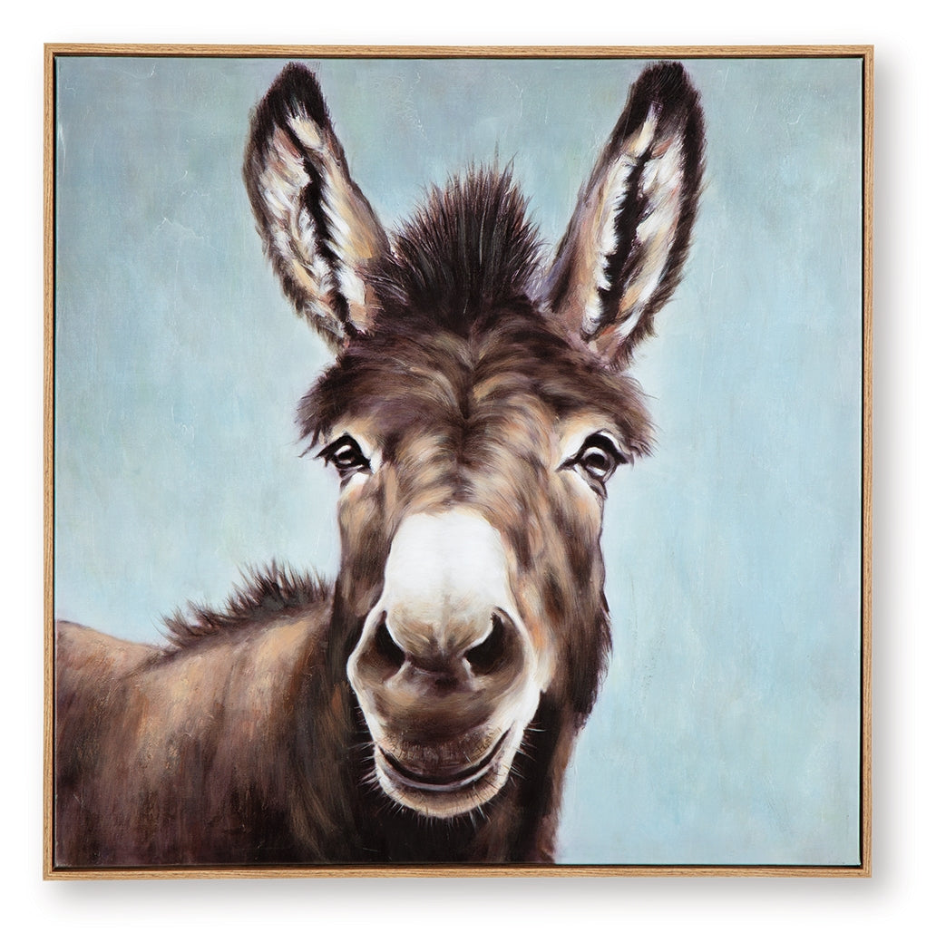 Landerton Brown/Blue/White Wall Art from Ashley - Luna Furniture