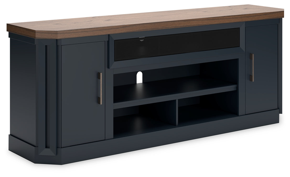 Landocken Two-tone 83" TV Stand from Ashley - Luna Furniture