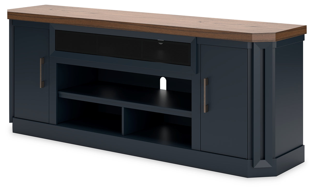 Landocken Two-tone 83" TV Stand from Ashley - Luna Furniture