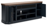 Landocken Two-tone 83" TV Stand from Ashley - Luna Furniture