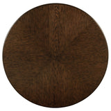 Landon Rich Brown Round Pedestal Dining Table from Coaster - Luna Furniture