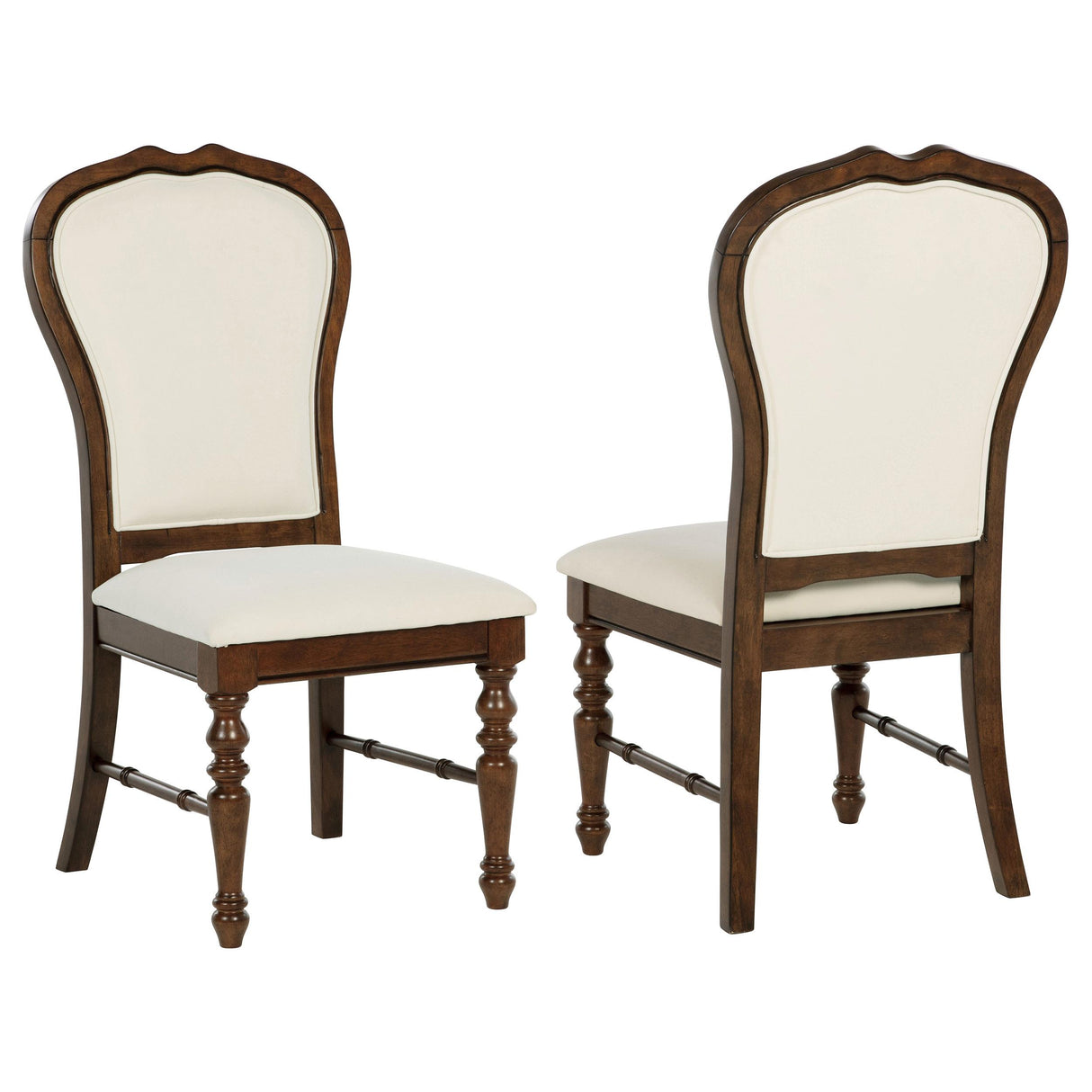 Landon Rich Brown Dining Side Chair, Set of 2 from Coaster - Luna Furniture