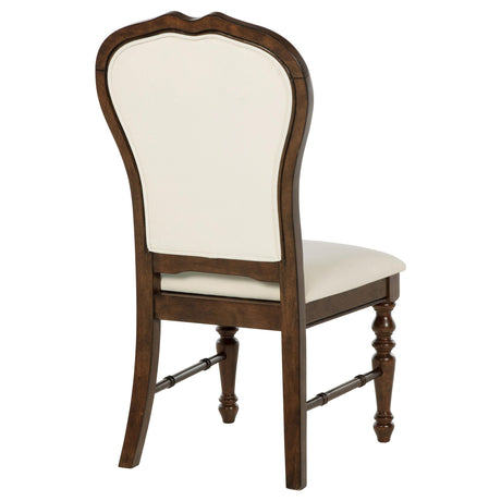 Landon Rich Brown Dining Side Chair, Set of 2 from Coaster - Luna Furniture