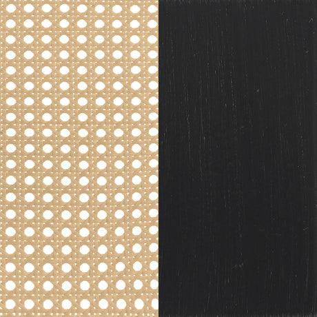 Lanewood Black Polyethylene PE Rattan Upholstered Metal Eastern King Bed from Coaster - Luna Furniture