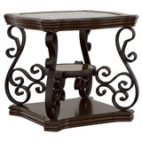 Laney Dark Merlot 3-Piece Glass Top Coffee and End Table Set from Coaster - Luna Furniture