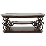 Laney Dark Merlot 3-Piece Glass Top Coffee and End Table Set from Coaster - Luna Furniture