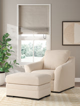 Lango Jute Chair and Ottoman from Ashley - Luna Furniture