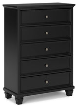 Lanolee Black Full Panel Bed and Chest from Ashley - Luna Furniture