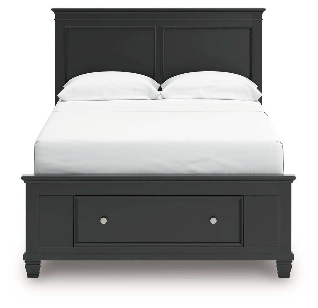 Lanolee Black Full Panel Storage Bed from Ashley - Luna Furniture