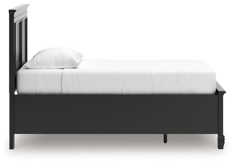 Lanolee Black Twin Panel Storage Bed from Ashley - Luna Furniture