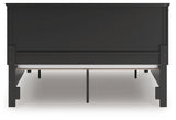 Lanolee California King Panel Storage Bed with Dresser in Black from Ashley - Luna Furniture