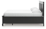 Lanolee California King Panel Storage Bed with Mirrored Dresser and Nightstand in Black from Ashley - Luna Furniture