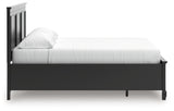 Lanolee California King Panel Storage Bed with Mirrored Dresser in Black from Ashley - Luna Furniture