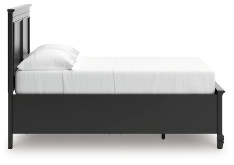 Lanolee Full Panel Storage Bed with Dresser and Chest in Black from Ashley - Luna Furniture