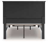Lanolee Full Panel Storage Bed with Dresser in Black from Ashley - Luna Furniture