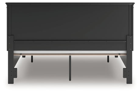Lanolee King Panel Storage Bed with Dresser and Chest in Black from Ashley - Luna Furniture