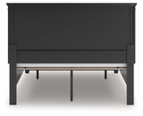 Lanolee Queen Panel Storage Bed with Mirrored Dresser in Black from Ashley Furniture - Luna Furniture