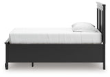 Lanolee Twin Panel Storage Bed with Dresser and Nightstand in Black from Ashley Furniture - Luna Furniture