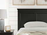 Lanolee Twin Panel Storage Bed with Dresser and Nightstand in Black from Ashley Furniture - Luna Furniture