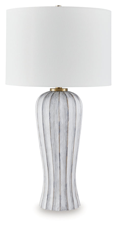 Lanwell Antique Gray Table Lamp from Ashley - Luna Furniture