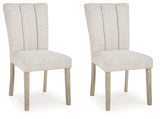Larawyn Bisque Dining Chair, Set of 2 from Ashley Furniture - Luna Furniture