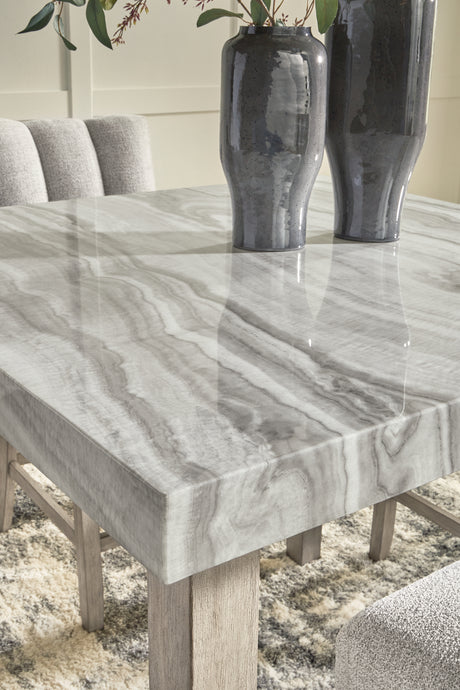 Larawyn Bisque Counter Height Dining Table and 4 Barstools from Ashley - Luna Furniture