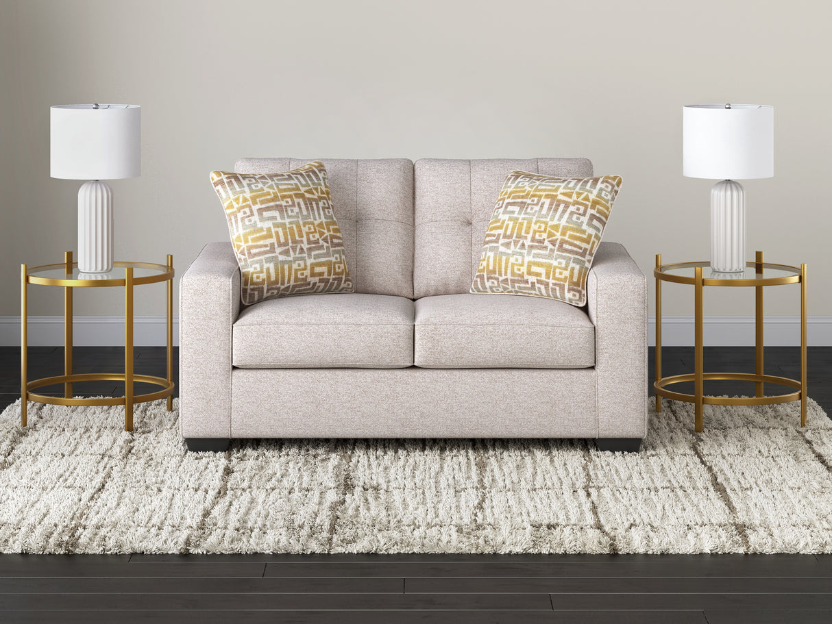 Larimer Stone Loveseat from Ashley - Luna Furniture