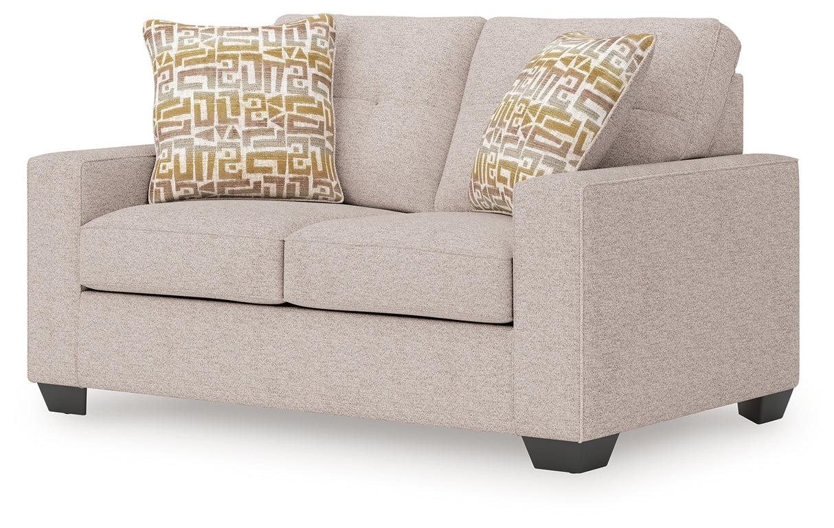 Larimer Stone Loveseat from Ashley - Luna Furniture